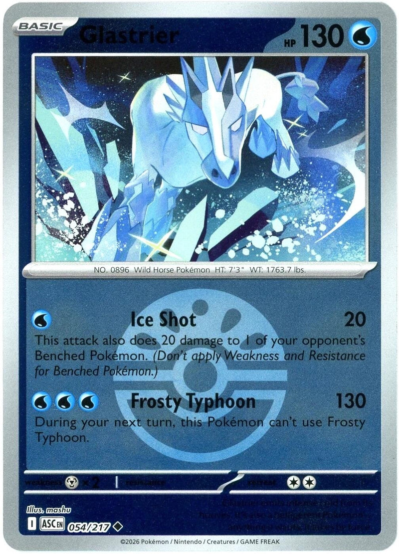 Image for Glastrier (Friend Ball) (054/217) [ME: Ascended Heroes] - Pokemon