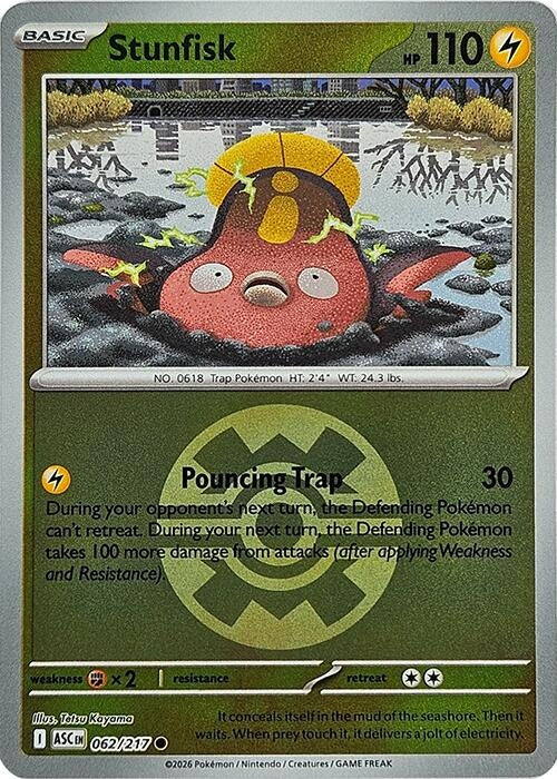 Image for Stunfisk (Quick Ball) (062/217) [ME: Ascended Heroes] - Pokemon