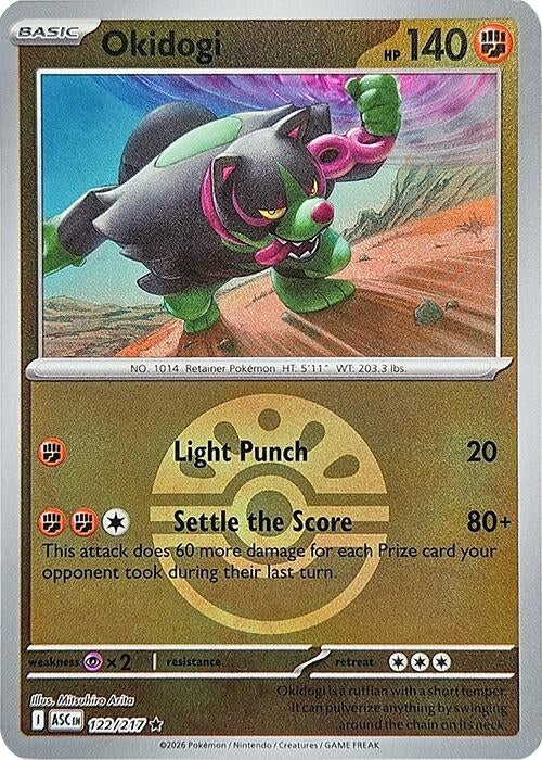 Image for Okidogi (Friend Ball) (122/217) [ME: Ascended Heroes] - Pokemon