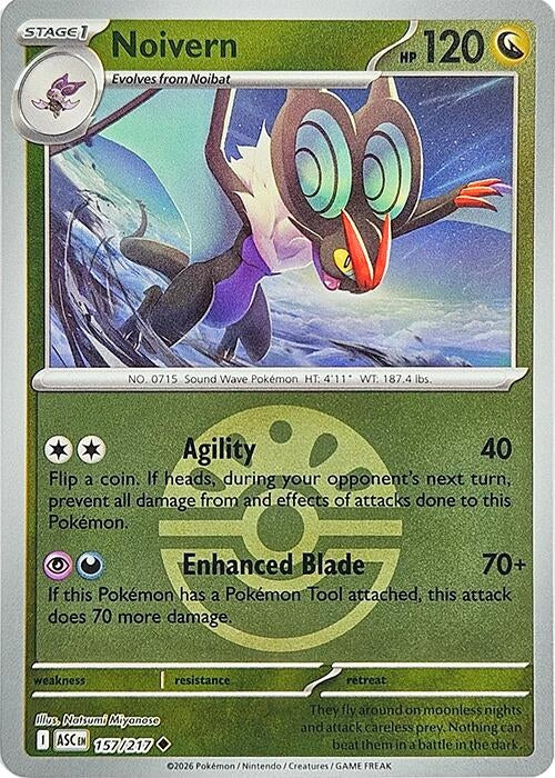 Image for Noivern (Friend Ball) (157/217) [ME: Ascended Heroes] - Pokemon