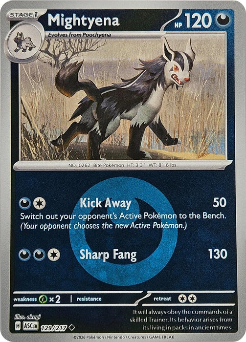 Image for Mightyena - 129/217 (Energy Symbol Pattern) (129/217) [ME: Ascended Heroes] - Pokemon