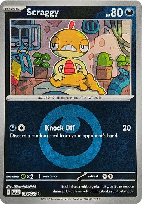 Image for Scraggy (Energy Symbol Pattern) (134/217) [ME: Ascended Heroes] - Pokemon