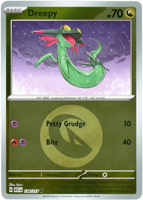 Image for Dreepy - 158/217 (Energy Symbol Pattern) (158/217) [ME: Ascended Heroes] - Pokemon
