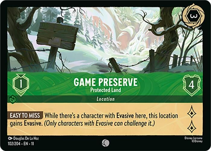 Image for Game Preserve - Protected Land (102/204) [Winterspell] - Disney Lorcana