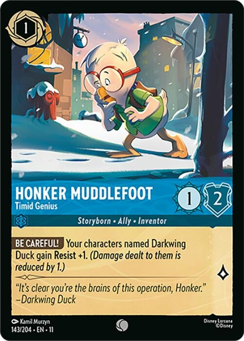 Image for Honker Muddlefoot - Timid Genius (143/204) [Winterspell] - Disney Lorcana