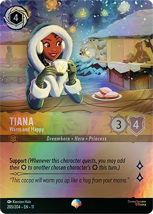 Image for Tiana - Warm and Happy (Epic) (205/204) [Winterspell] - Disney Lorcana