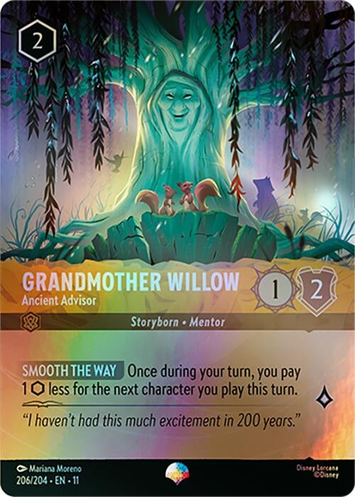 Image for Grandmother Willow - Ancient Advisor (Epic) (206/204) [Winterspell] - Disney Lorcana