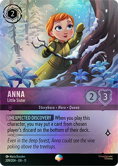 Image for Anna - Little Sister (Epic) (209/204) [Winterspell] - Disney Lorcana