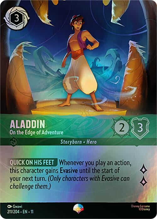 Image for Aladdin - On the Edge of Adventure (Epic) (211/204) [Winterspell] - Disney Lorcana