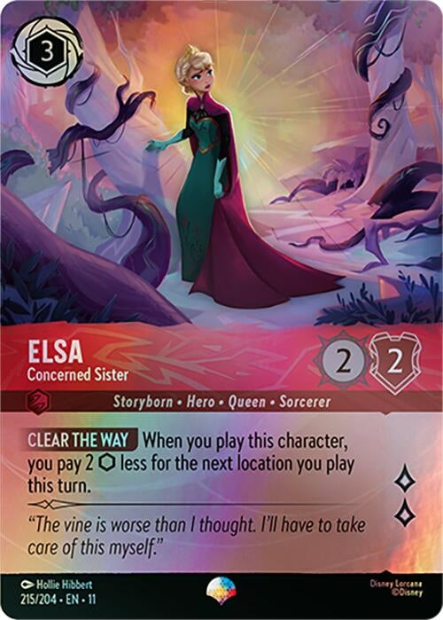 Image for Elsa - Concerned Sister (Epic) (215/204) [Winterspell] - Disney Lorcana