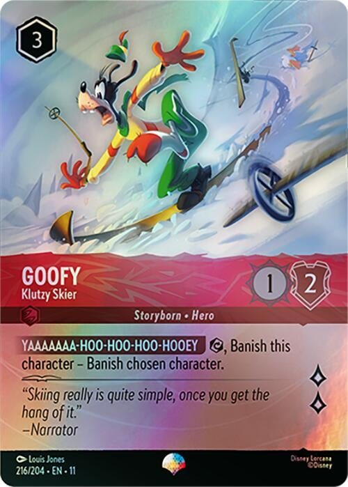 Image for Goofy - Klutzy Skier (Epic) (216/204) [Winterspell] - Disney Lorcana
