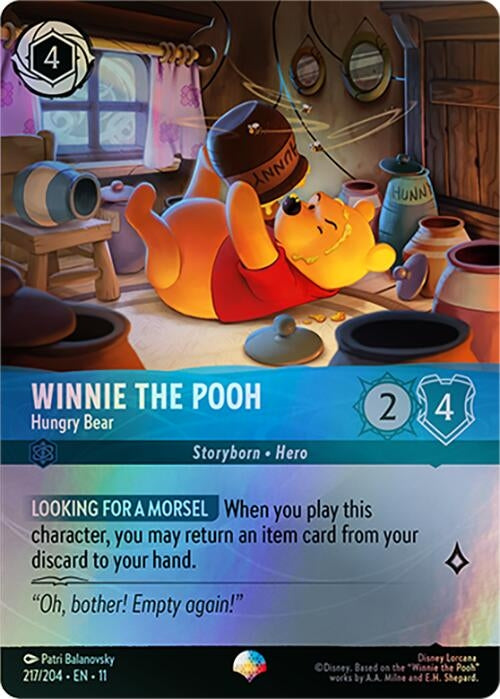 Image for Winnie the Pooh - Hungry Bear (Epic) (217/204) [Winterspell] - Disney Lorcana