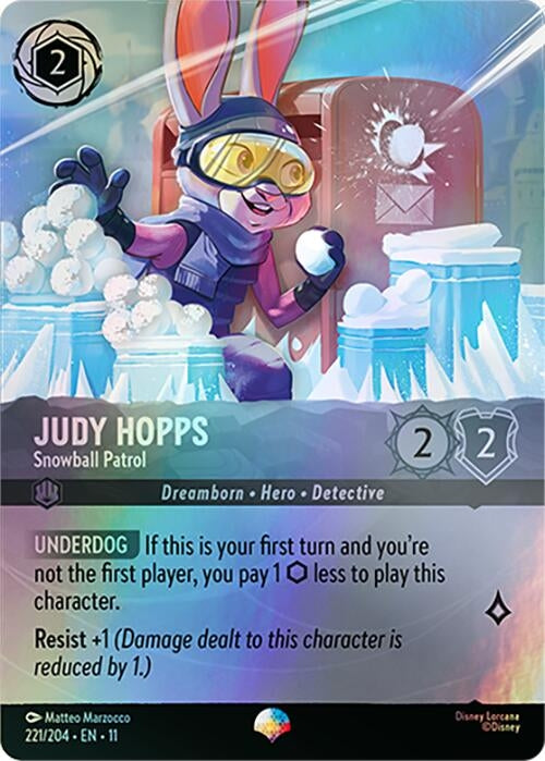 Image for Judy Hopps - Snowball Patrol (Epic) (221/204) [Winterspell] - Disney Lorcana