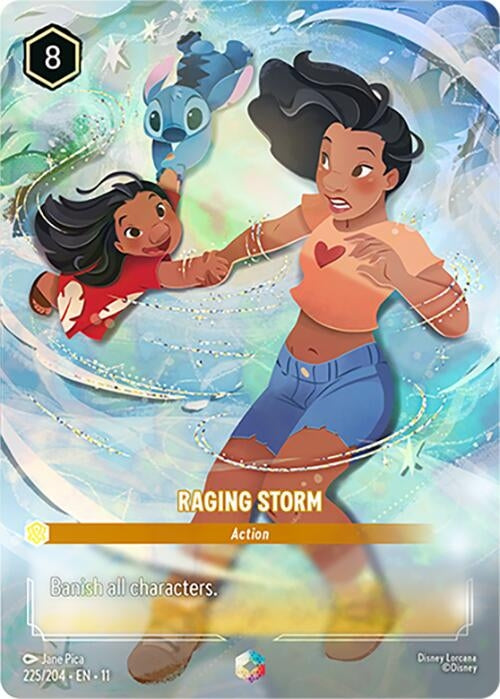 Image for Raging Storm (Enchanted) (225/204) [Winterspell] - Disney Lorcana