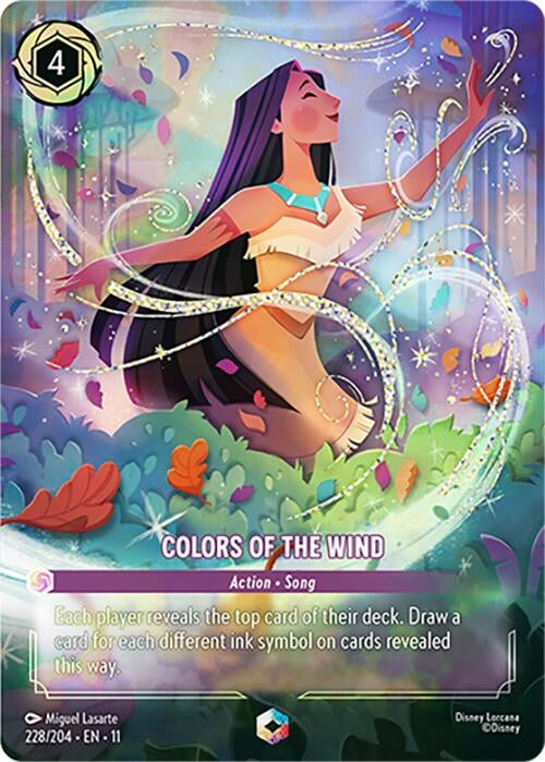 Image for Colors of the Wind (Enchanted) (228/204) [Winterspell] - Disney Lorcana