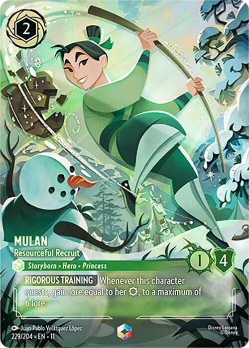 Image for Mulan - Resourceful Recruit (Enchanted) (229/204) [Winterspell] - Disney Lorcana