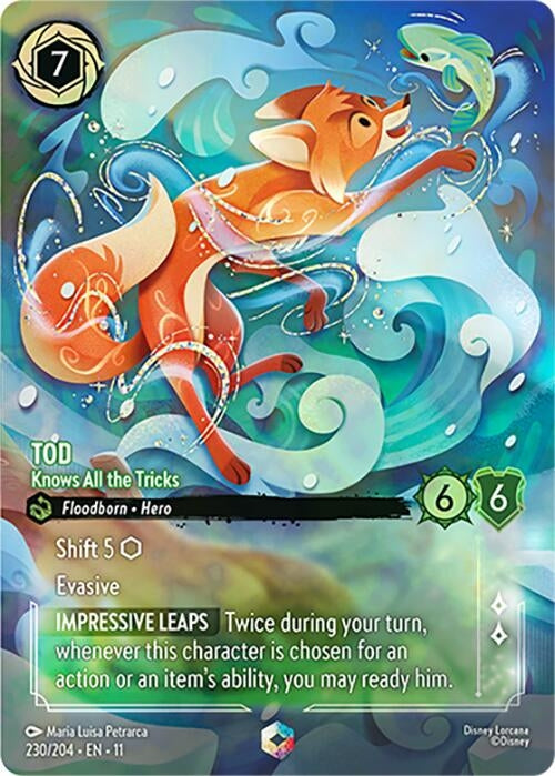 Image for Tod - Knows All the Tricks (Enchanted) (230/204) [Winterspell] - Disney Lorcana