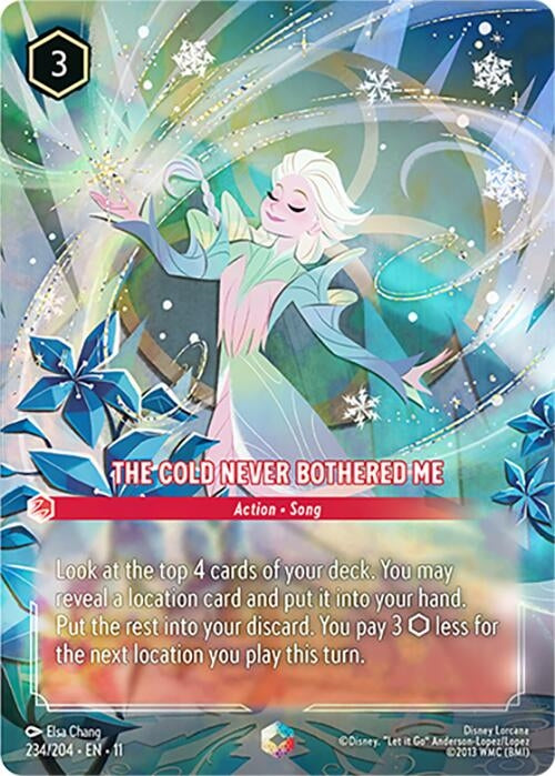 Image for The Cold Never Bothered Me (Enchanted) (234/204) [Winterspell] - Disney Lorcana