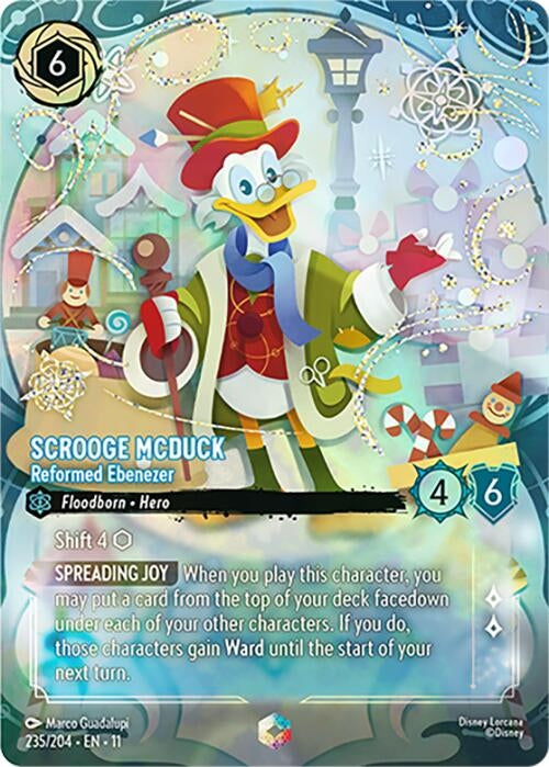 Image for Scrooge McDuck - Reformed Ebenezer (Enchanted) (235/204) [Winterspell] - Disney Lorcana