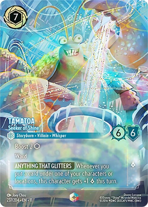 Image for Tamatoa - Seeker of Shine (Enchanted) (237/204) [Winterspell] - Disney Lorcana