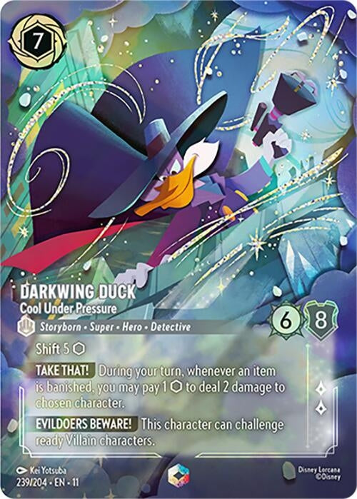 Image for Darkwing Duck - Cool Under Pressure (Enchanted) (239/204) [Winterspell] - Disney Lorcana