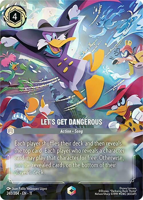 Image for Let's Get Dangerous (Enchanted) (240/204) [Winterspell] - Disney Lorcana