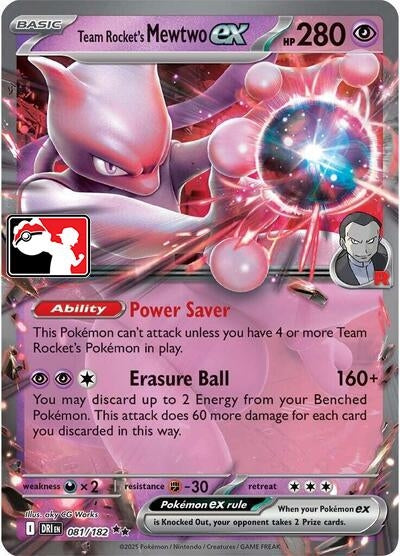 Image for Team Rocket's Mewtwo ex (079/217) [Prize Pack Series Cards] - Pokemon