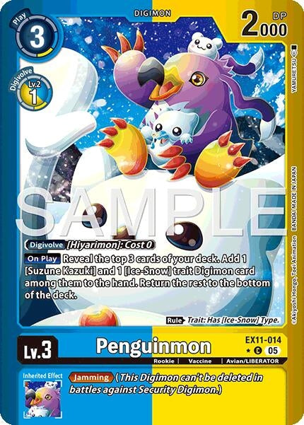 Image for Penguinmon (Limited Foil) (EX11-014 C) [Dawn of Liberator] - Digimon Card Game