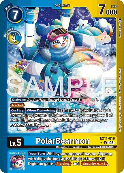 Image for PolarBearmon (Limited Foil) (EX11-016 U) [Dawn of Liberator] - Digimon Card Game
