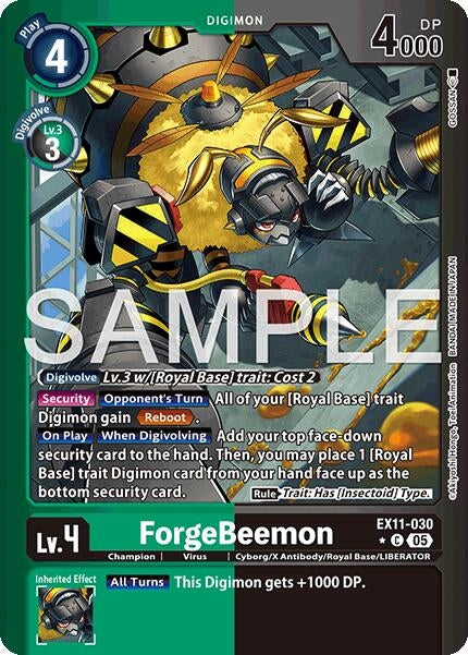 Image for ForgeBeemon (Limited Foil) (EX11-030 C) [Dawn of Liberator] - Digimon Card Game
