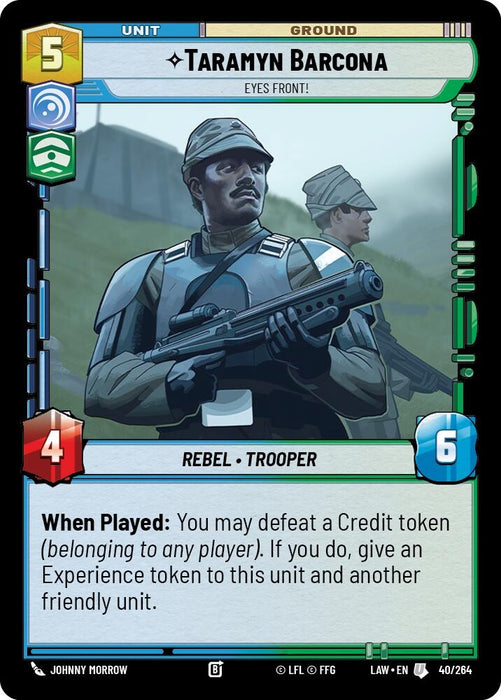 Image for Taramyn Barcona - Eyes Front! (40/264) [A Lawless Time] - Star Wars: Unlimited