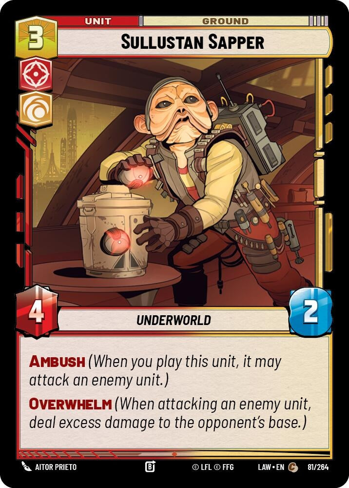 Image for Sullustan Sapper (81/264) [A Lawless Time] - Star Wars: Unlimited