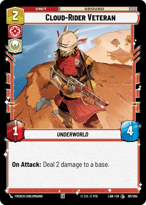 Image for Cloud-Rider Veteran (181/264) [A Lawless Time] - Star Wars: Unlimited