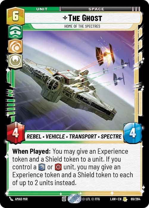Image for The Ghost - Home of the Spectres (69/264) [A Lawless Time] - Star Wars: Unlimited
