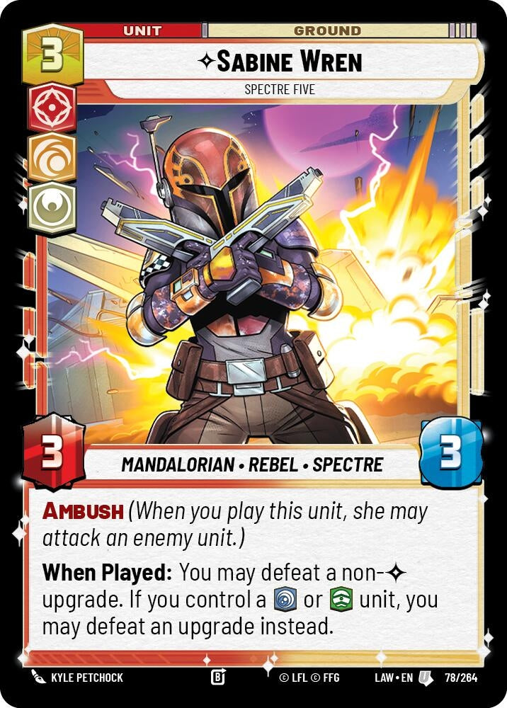 Image for Sabine Wren - Spectre Five (78/264) [A Lawless Time] - Star Wars: Unlimited