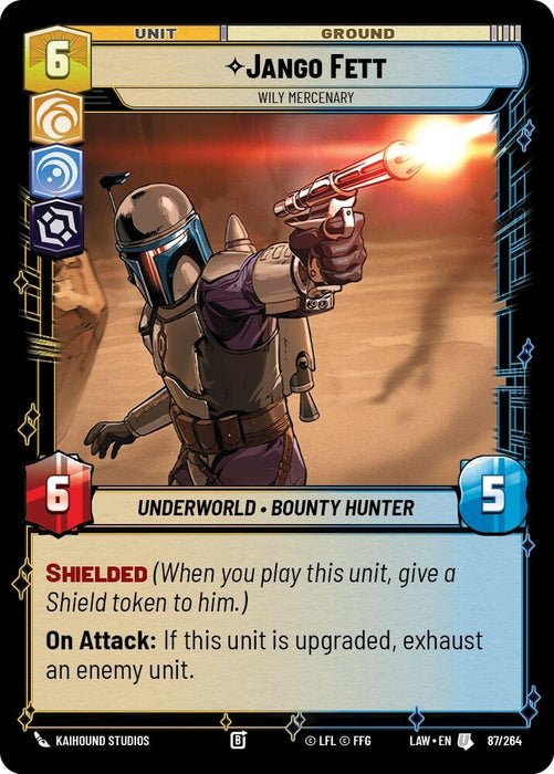 Image for Jango Fett - Wily Mercenary (87/264) [A Lawless Time] - Star Wars: Unlimited