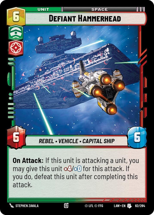 Image for Defiant Hammerhead (62/264) [A Lawless Time] - Star Wars: Unlimited