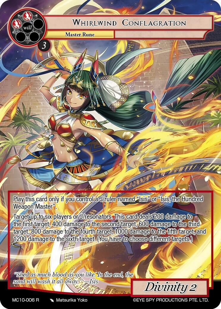 Image for Whirlwind Conflagration (MC10-006 R) [Memoria Collection 10] - Force of Will