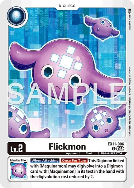 Image for Flickmon (EX11-006 C) [Dawn of Liberator] - Digimon Card Game