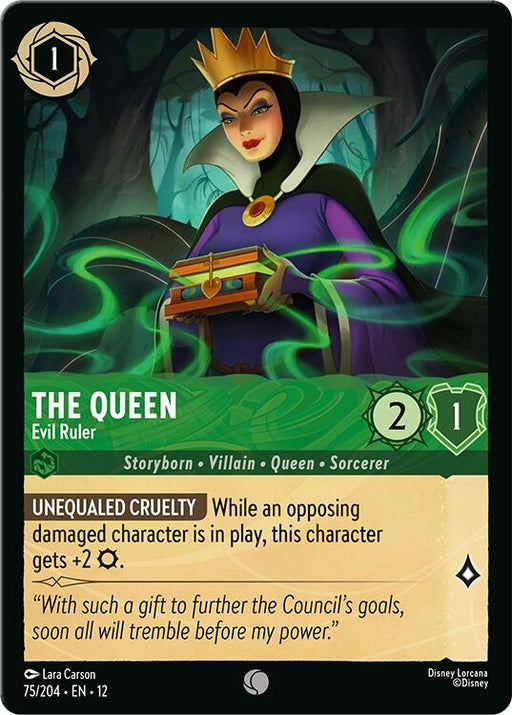 Image for The Queen - Evil Ruler (75/204) [Wilds Unknown] - Disney Lorcana