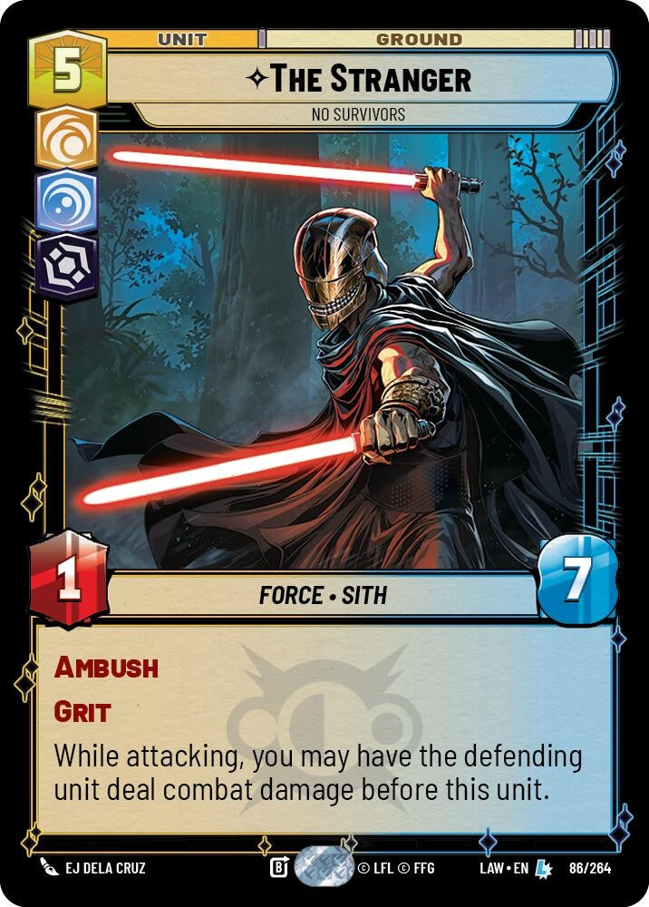 Image for The Stranger - No Survivors (86/264) [A Lawless Time] - Star Wars: Unlimited