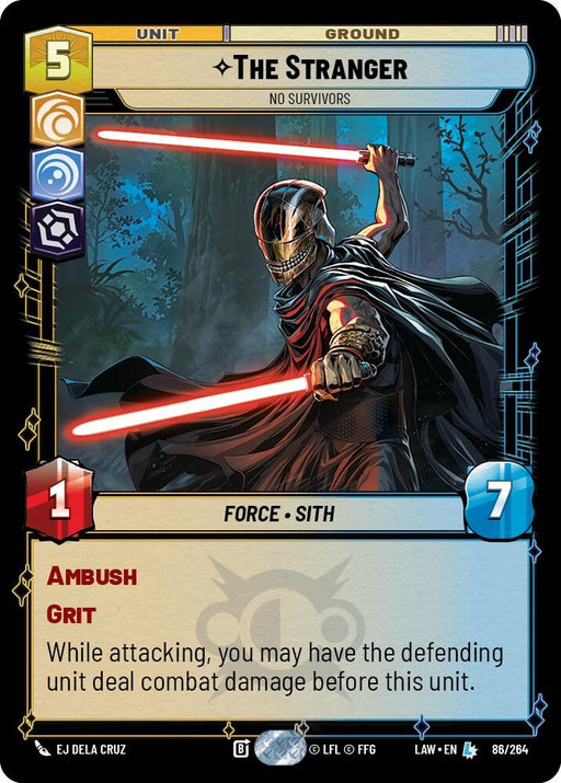 Image for The Stranger - No Survivors (86/264) [A Lawless Time] - Star Wars: Unlimited