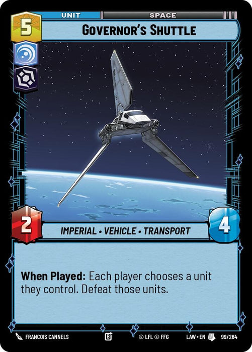 Image for Governor's Shuttle (99/264) [A Lawless Time] - Star Wars: Unlimited