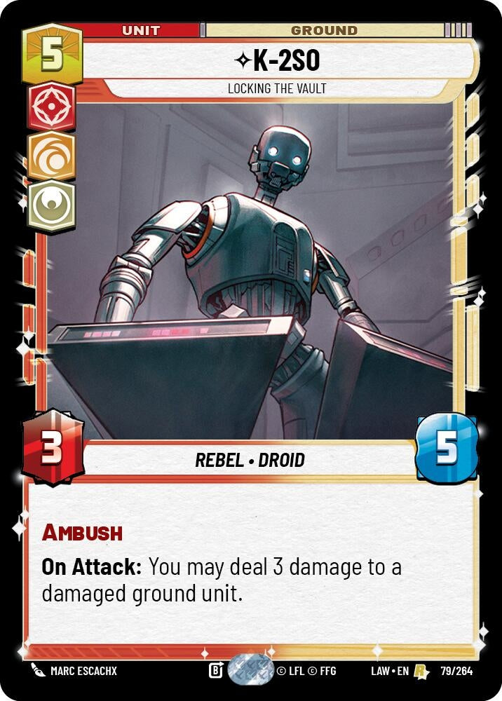 Image for K-2S0 - Locking the Vault (79/264) [A Lawless Time] - Star Wars: Unlimited