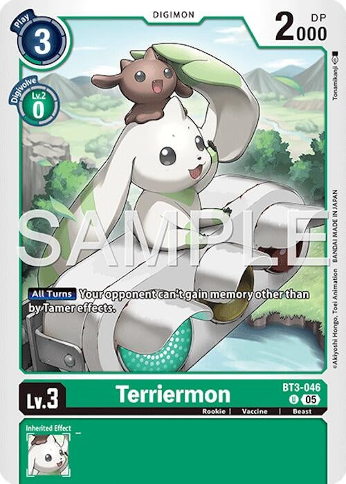 Image for Terriermon (Reprint) (BT3-046 U) [Advanced Booster Digimon Generation] - Digimon Card Game