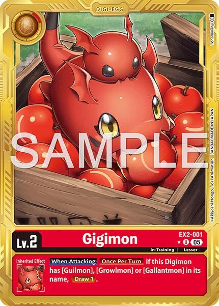 Image for Gigimon (Gold Border) (EX2-001 U) [Advanced Booster Digimon Generation] - Digimon Card Game
