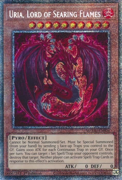 Image for Uria, Lord of Searing Flames (Starlight Rare) (MZMU-EN000) [Maze of Muertos] - YuGiOh