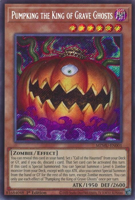 Image for Pumpking the King of Grave Ghosts (MZMU-EN001) [Maze of Muertos] - YuGiOh