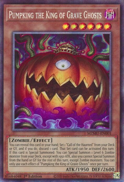 Image for Pumpking the King of Grave Ghosts (Collector's Rare) (MZMU-EN001) [Maze of Muertos] - YuGiOh