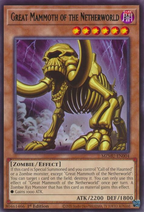 Image for Great Mammoth of the Netherworld (MZMU-EN004) [Maze of Muertos] - YuGiOh